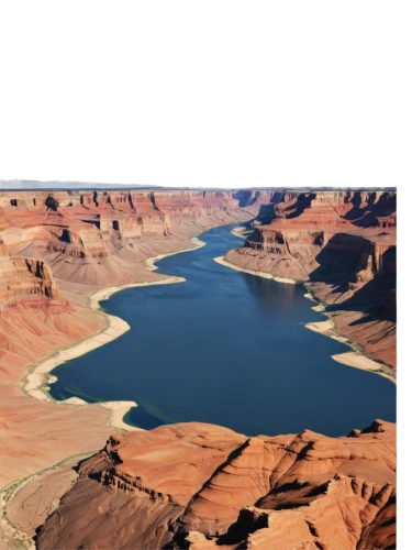 glen canyon,horseshoe bend,lake powell,lakebeds,waterholes,landform,grand canyon,arid landscape,polarizer,navajo bay,riverbeds,meanders,canyonlands,lakebed,rio grande river,river landscape,canyon,landforms,orogeny,desert desert landscape,Illustration,Japanese style,Japanese Style 08