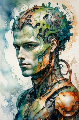 transhuman,transhumanism,cybernetically,biomechanical,cybernetic,cybernetics,cyborgs,mechana,cyborg,neuroinformatics,neuromancer,posthuman,augmentations,robotman,neuroplasticity,wetware,sci fiction illustration,android,cerebro,ironmind