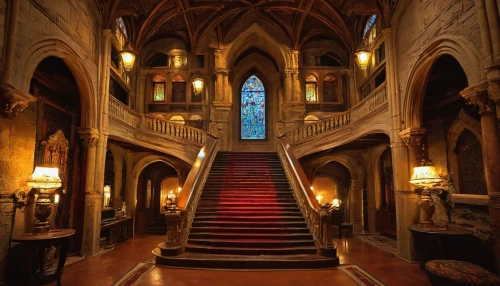 entrance hall,royal interior,foyer,crown palace,hallway,main organ,staircase,entranceway,ornate room,corridor,mezzanine,stairway,palace of parliament,hall of the fallen,hotel hall,interior view,the interior,palace of the parliament,hall,pipe organ,Art,Classical Oil Painting,Classical Oil Painting 31