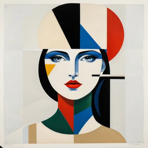 leger,chermayeff,wesselmann,blumenfeld,mondrian,brugiere,kitaj,art deco woman,demoiselles,roy lichtenstein,cool pop art,suprematist,sottsass,pop art woman,feitelson,trenaunay,bragman,vignelli,mondriaan,suprematism,Art,Artistic Painting,Artistic Painting 44