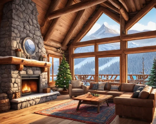 the cabin in the mountains,winter house,coziness,christmas fireplace,chalet,christmas landscape,log cabin,alpine style,ski resort,house in the mountains,wooden beams,fire place,house in mountains,warm and cozy,winter background,winterplace,fireplace,snowy landscape,ski station,coziest,Unique,Pixel,Pixel 05