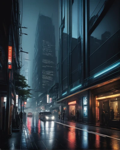 crewdson,yonge,arkham,shinjuku,cityscape,alleyway,cityscapes,coruscant,city scape,cybercity,alleyways,sidestreet,world digital painting,alley,gotham,sidestreets,atmospheres,rainville,bladerunner,evening city,Illustration,Paper based,Paper Based 29