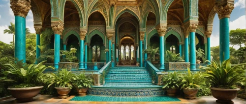 water palace,alcazar of seville,majorelle,mamounia,riad,mihrab,islamic architectural,house of allah,istana,morocco,garden of the fountain,agrabah,grand mosque,persian architecture,marble palace,moor fountain,floor fountain,hammam,maroc,moorish,Art,Classical Oil Painting,Classical Oil Painting 28
