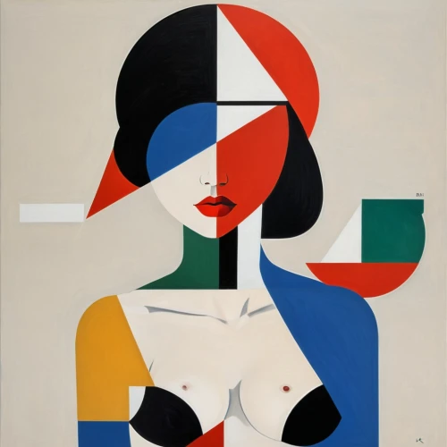 leger,picabia,wesselmann,severini,blumenfeld,mondriaan,mcfetridge,munari,chermayeff,savoye,kitaj,bragman,cubists,feitelson,suprematist,cubist,archipenko,giorgini,art deco woman,malevich,Art,Artistic Painting,Artistic Painting 44