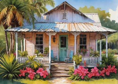 houses clipart,summer cottage,country cottage,micanopy,house painting,garden shed,florida home,digiscrap,cottage,white picket fence,summerhouse,little house,country house,meetinghouses,tropical house,guesthouses,bungalows,weatherboard,bodie island,old colonial house,Illustration,Realistic Fantasy,Realistic Fantasy 06