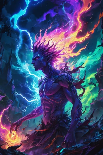 susanoo,poseidon,niroshan,khaldei,vritra,uriri,saikuar,elementals,darigan,samuil,painted dragon,akuma,lightning storm,aegon,stormiest,elemental,beheira,nature's wrath,khwarezmid,boros,Conceptual Art,Oil color,Oil Color 23