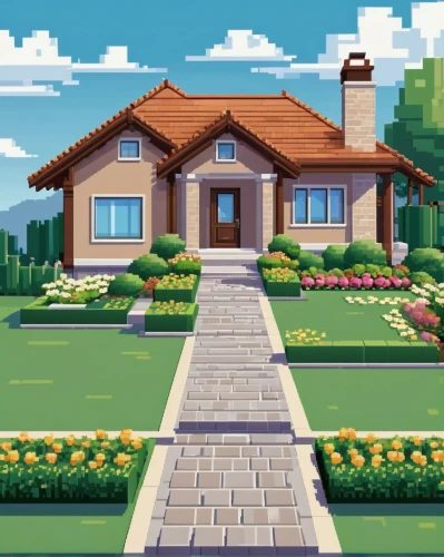 home landscape,landscaped,country estate,houses clipart,landscaping,landscaper,golf course background,bungalow,pixel art,golf lawn,landscapers,landscapist,bungalows,springfield,beautiful home,large home,country house,leafgreen,dreamhouse,landscape background,Unique,Pixel,Pixel 01