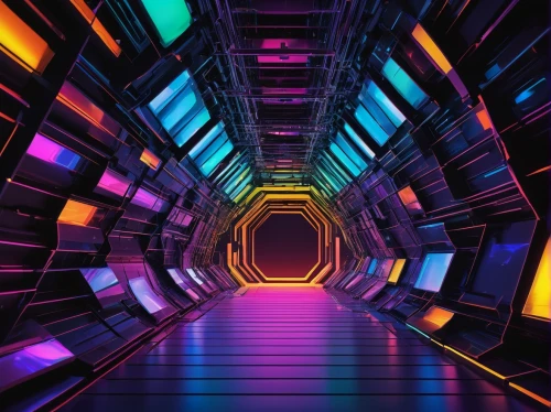 spaceship interior,mainframes,tunnel,ufo interior,tunel,cyberspace,synth,cyberscene,3d background,passage,hyperspace,tunnels,cyberia,tunneling,80's design,wavevector,computer graphic,hypermodern,abstract retro,levator,Unique,3D,Modern Sculpture