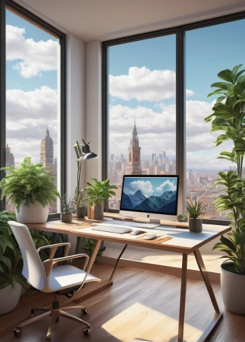 modern office,blur office background,sky apartment,working space,office desk,offices,desk,3d rendering,modern room,work space,creative office,furnished office,modern decor,workspaces,apple desk,smartsuite,home office,workspace,penthouses,workstations,Illustration,Retro,Retro 03