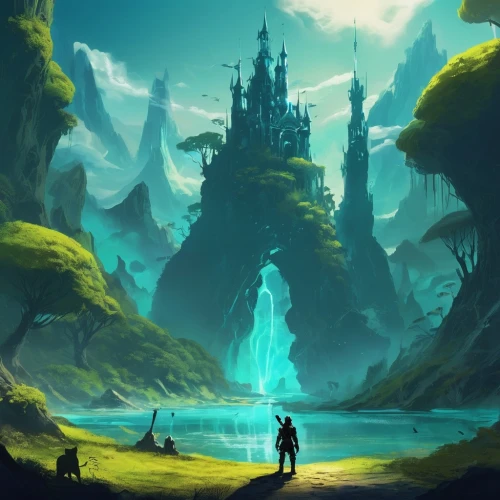 fantasy landscape,wildstar,arenanet,fantasy picture,game illustration,strangehold,oxenhorn,world digital painting,fantasia,portal,azeroth,3d fantasy,game art,concept art,hinterlands,alfheim,background image,beautiful wallpaper,icewind,neverwinter,Conceptual Art,Fantasy,Fantasy 02