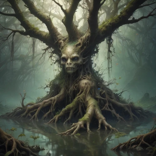 treebeard,druidic,creepy tree,fangorn,rooted,ents,druidism,cernunnos,the roots of trees,dryad,tree and roots,mirkwood,druidry,unseelie,carcosa,dryads,tree man,arboreal,unrooted,uproot