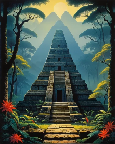 step pyramid,pyramid,tikal,pyramids,aztecas,eastern pyramid,azteca,pakal,mypyramid,pyramidal,ziggurat,pyramide,kharut pyramid,aztec,chichen itza,mayan,mesoamerica,kukulkan,bipyramid,pyramidella,Illustration,Vector,Vector 09