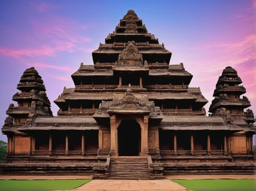 sea shore temple,belur,gopura,cholapuram,mamallapuram,mahabalipuram,pallavas,phanom,khajuraho,hoysalas,vimana,hoysala,sirpur,cholan,pattadakal,thanjavur,hampi,chedi,konark,chhatri,Illustration,Retro,Retro 07