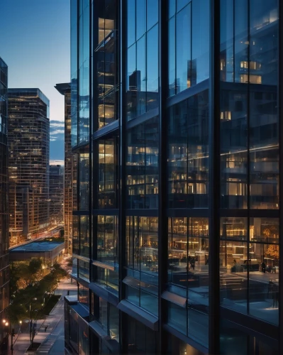 glass facades,streeterville,rencen,glass facade,citicorp,difc,tishman,chicago skyline,transbay,office buildings,city scape,highmark,bridgepoint,tall buildings,chicago night,financial district,blue hour,glass panes,glass building,glass wall,Conceptual Art,Daily,Daily 34