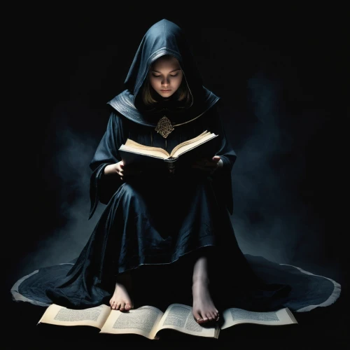spellbook,little girl reading,magic book,prioress,lectio,prayer book,bibliophile,mystical portrait of a girl,cadfael,invoking,wiccan,lectura,conjurer,sorceresses,magick,llibre,girl praying,scholar,sorcerer,bookish,Photography,Black and white photography,Black and White Photography 01