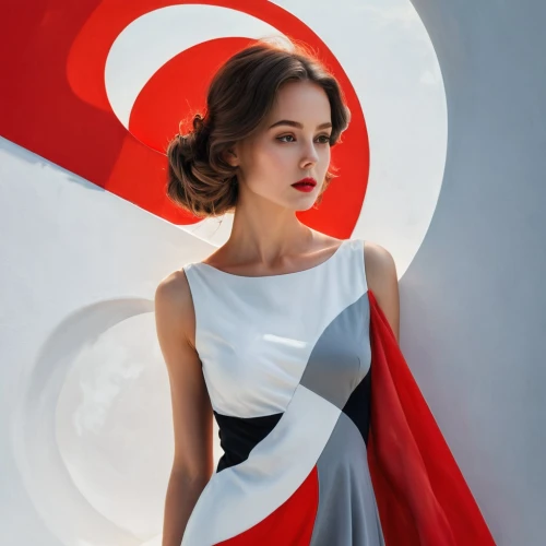 ninagawa,white and red,art deco woman,girl in a long dress,katniss,abnegation,suyin,fashion vector,suspiria,haixia,blumenfeld,sprint woman,japanese woman,osnes,trenaunay,rose white and red,chastain,art deco background,aniane,advantus,Illustration,Black and White,Black and White 32
