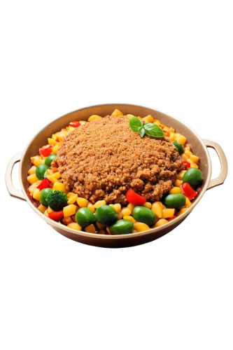 picadillo,minced beef steak,rendang,fresnadillo,minced meat,bolognese,injera,zatarain,casserole dish,chili,chili powder,couscous,ground meat,cassoulet,isolated product image,casserole,beef goulash,paella,kruszewski,feijoada,Illustration,Retro,Retro 01