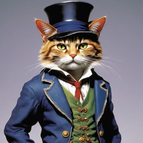 alberty,cat sparrow,aristocrat,cartoon cat,blacksad,cat image,vintage cat,bewhiskered,catman,catterson,mehitabel,peccatte,gentlemanly,macavity,conductor,moggie,catsimatidis,maometto,red whiskered bulbull,cat vector,Illustration,Japanese style,Japanese Style 05