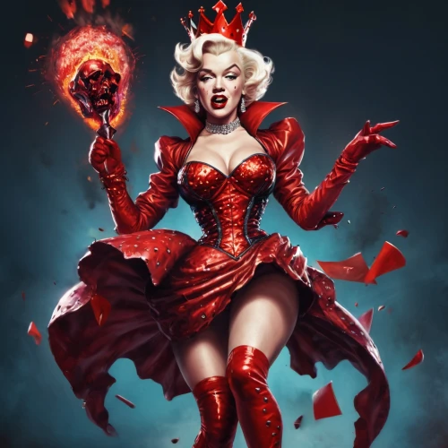 queen of hearts,scarlet witch,demoness,scorpia,countess,malene,thundra,bedevil,fire siren,sanguinary,liora,sorceress,abaddon,huiraatira,fire devil,demonomicon,infernal,daxia,satana,karrie,Conceptual Art,Fantasy,Fantasy 26