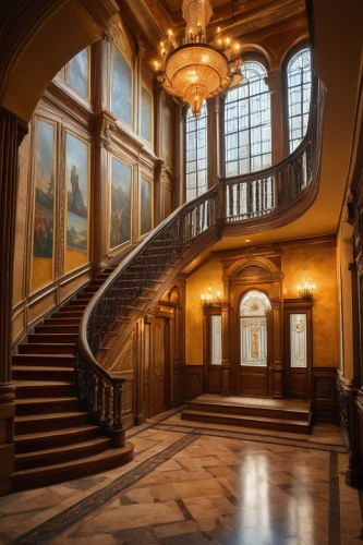 staircase,outside staircase,staircases,foyer,hallway,entrance hall,stairs,winding staircase,stairway,stairwell,stair,stairwells,rijksmuseum,teylers,banisters,newel,driehaus,circular staircase,upstairs,stairways,Art,Classical Oil Painting,Classical Oil Painting 18