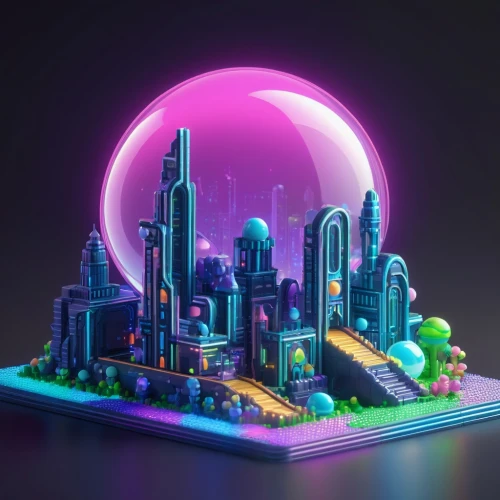 fantasy city,cybercity,cybertown,micropolis,colorful city,microdistrict,3d fantasy,cinema 4d,cyberworld,cyberia,futuristic landscape,microcosms,cyberview,megapolis,lumo,cyberscene,3d render,voxel,metropolis,cyberport,Unique,Pixel,Pixel 02