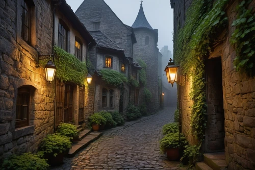 medieval street,the cobbled streets,dinan,kleinburg,montreaux,luxembourg,eltz,quebec,martre,cobblestones,cobbled,cobblestone,medieval town,quedlinburg,narrow street,cobblestoned,ruelle,valkenburg,monschau,vianden,Photography,Black and white photography,Black and White Photography 05