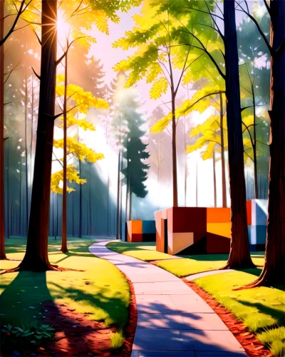 forest road,cartoon forest,autumn forest,forest,forest path,forest landscape,forest background,forest walk,forest ground,forests,cartoon video game background,the forest,pine forest,wooded,autumn morning,green forest,autumn park,landscape background,forest of dreams,autumn background,Art,Artistic Painting,Artistic Painting 45