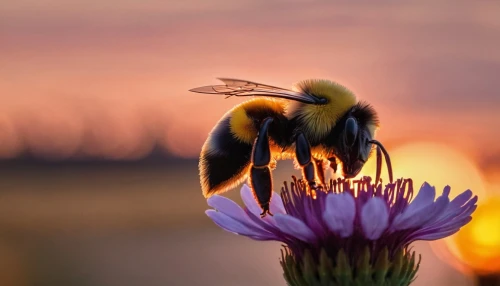 bee,pollinator,pollination,wild bee,fur bee,pollinating,pollinate,western honey bee,honey bee,flowbee,honeybee,bumblebees,bombus,hommel,flower in sunset,pollinators,honeybees,bee friend,bumblebee fly,bumble bee,Conceptual Art,Sci-Fi,Sci-Fi 13