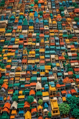lego city,colorful city,favelas,blocks of houses,urbanization,favela,row of houses,boardinghouses,micropolis,valparaiso,townships,wooden houses,township,row houses,toytown,shantytowns,rocinha,lego blocks,hanging houses,kibera,Illustration,Realistic Fantasy,Realistic Fantasy 05