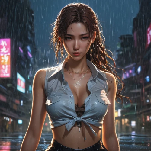 walking in the rain,in the rain,yangmei,asami,chengli,cyberpunk,kowloon,xiaomei,elektra,jieyang,xianwen,asian umbrella,luliang,game illustration,croft,nanzhao,neo,zhiwen,zhu,xiaofei,Photography,General,Natural