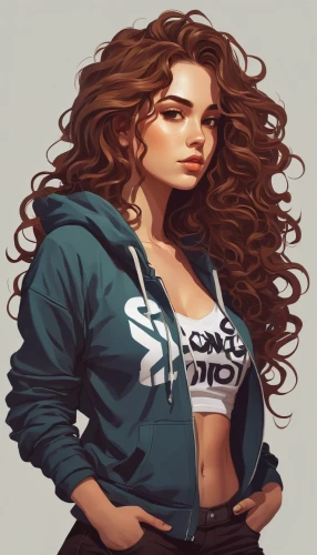 sweatshirt,sweatshirts,fashion vector,hoodie,brigette,sweatsuit,hermione,tracksuit,women clothes,donsky,girl in t-shirt,game illustration,sports girl,windbreaker,ladies clothes,andrine,lydia,wynonna,women's clothing,digital painting,Conceptual Art,Fantasy,Fantasy 32