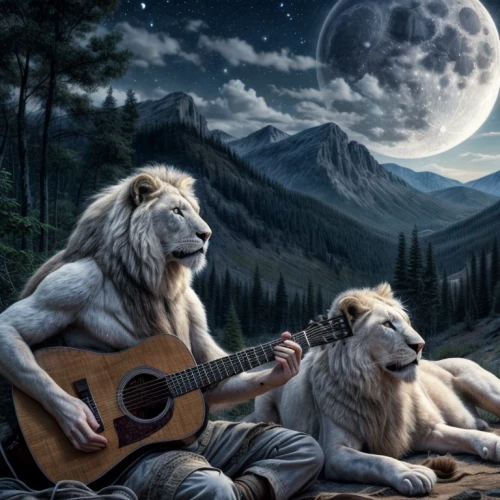 white lion,aslan,white wolves,lionesses,howling wolf,white lion family,serenade,serenading,moonsorrow,two wolves,werewolve,leonine,wolfs,felids,serenata,lycanthrope,two lion,wolfes,leones,lionheart
