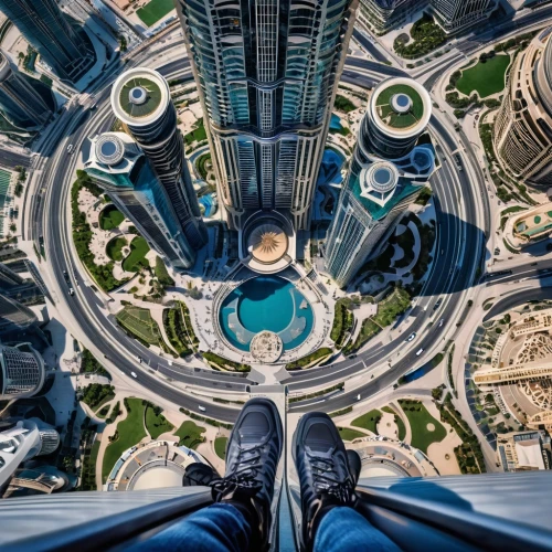 vertiginous,vertigo,shoefiti,acrophobia,above the city,dubai,burj khalifa,bird's eye view,macroperspective,skyloft,dubay,dubai marina,looking down,lensball,skydeck,heights,skycraper,dubia,skyscraper,tallest hotel dubai,Photography,General,Realistic