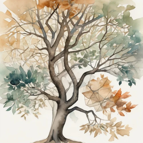 watercolor tree,watercolor pine tree,autumn tree,painted tree,ornamental tree,argan tree,deciduous tree,flourishing tree,cardstock tree,birch tree illustration,orange tree,argan trees,jaggery tree,arbre,maple tree,oak tree,deciduous trees,persimmon tree,brown tree,the branches of the tree,Art,Artistic Painting,Artistic Painting 46