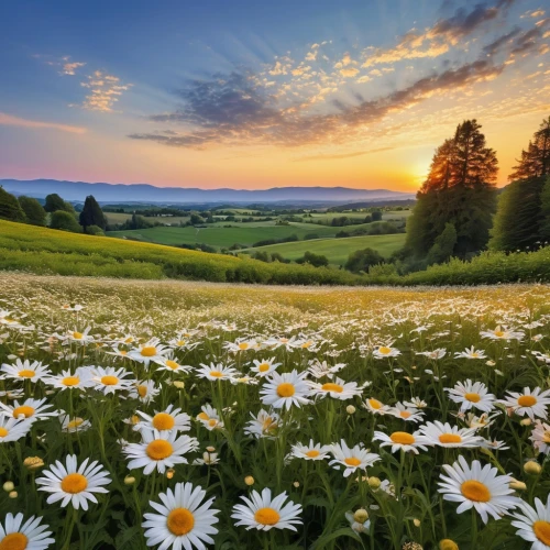 flower field,field of flowers,meadow landscape,australian daisies,flowers field,flower meadow,blooming field,blanket of flowers,daisies,meadow flowers,flowering meadow,summer meadow,daisy flowers,splendor of flowers,meadow,sunflower field,sun daisies,wildflower meadow,meadow daisy,flower background,Photography,General,Realistic