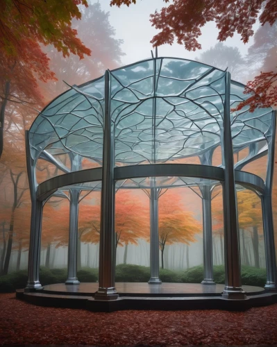 gazebos,gazebo,greenhouse cover,mirror house,pergola,etfe,glasshouse,spaceframe,pavillon,forest chapel,greenhouse,cochere,arbor,canopied,frame house,aviary,conservatory,glasshouses,3d rendering,sukkah,Illustration,Abstract Fantasy,Abstract Fantasy 20