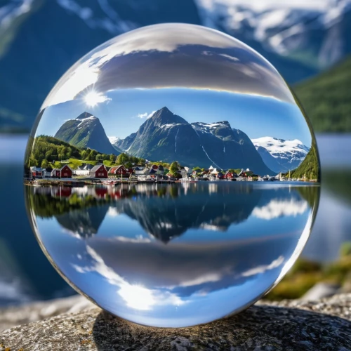 crystal ball-photography,lensball,crystal ball,nordnorge,glass sphere,norwegen,norge,norway nok,norvegia,crystalball,lofoten,fiords,nordland,water mirror,lens reflection,glass ball,northern norway,norway,glass orb,stryn,Photography,General,Realistic