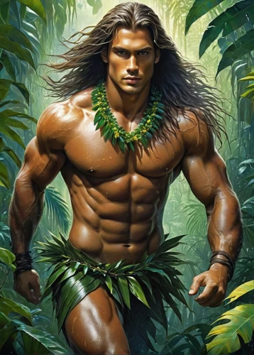 tarzan,polynesian,polynesians,tahitian,kaahumanu,hawaiiensis,polynesian girl,menehune,momoa,herculean,khawajah,atlantean,kapono,tatau,forest man,khal,turok,herculez,samoan,sokoudjou,Conceptual Art,Fantasy,Fantasy 12