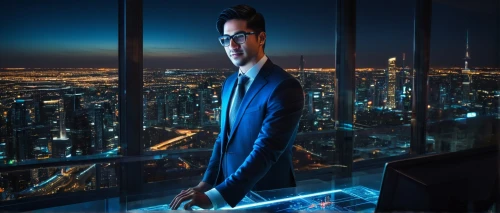 cybertrader,ceo,night administrator,amcorp,blur office background,ralcorp,black businessman,cyberview,oscorp,cybercity,raimi,datamonitor,computerologist,maclachlan,skyscraping,kaidan,cybertown,neon human resources,business world,man with a computer,Illustration,Realistic Fantasy,Realistic Fantasy 45