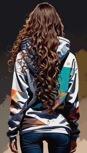 jeans background,girl from the back,digital painting,girl from behind,world digital painting,hand digital painting,denim background,digital artwork,digital art,jean jacket,digital drawing,cabello,vector art,wpap,digital illustration,photo painting,derivable,love background,pelo,bassnectar,Conceptual Art,Oil color,Oil Color 07