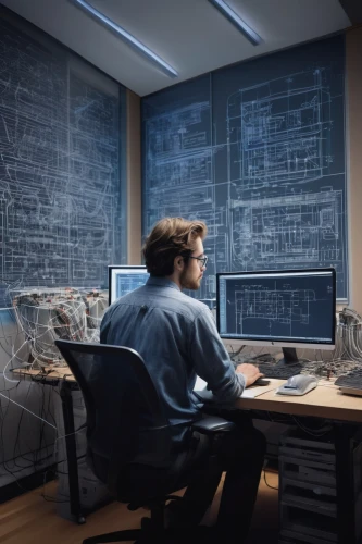 man with a computer,computer room,blur office background,enernoc,autocad,electrical planning,computer workstation,supercomputers,sysadmin,supercomputing,cybertrader,cybercriminals,computer graphic,engineer,computerization,monitor wall,supercomputer,the server room,computerologist,computer business,Conceptual Art,Graffiti Art,Graffiti Art 06