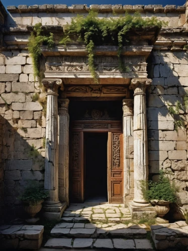 greek island door,palace of knossos,house entrance,mausolea,kykuit,ancient house,portal,greek temple,byzantine museum,garden door,entranceway,knossos,entrances,doorway,kerameikos,labyrinthian,knidos,mausoleum ruins,ancient building,main door,Photography,Documentary Photography,Documentary Photography 15