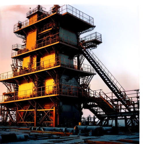 industrial landscape,cosmodrome,industrial,mining facility,steel tower,industrial plant,steel mill,oil platform,smeltery,industries,steelworks,smelter,falsework,foundries,concrete plant,steelwork,oil rig,industrielles,gantry,industrial ruin,Conceptual Art,Fantasy,Fantasy 28