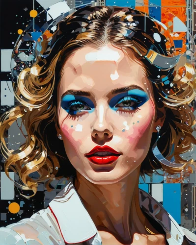 dazzler,nielly,cool pop art,cosmogirl,pop art style,pop art girl,promethea,pop art woman,pacitti,vanderhorst,effect pop art,rone,rankin,viveros,painted lady,jasinski,sci fiction illustration,modern pop art,pop art effect,emshwiller,Conceptual Art,Oil color,Oil Color 07