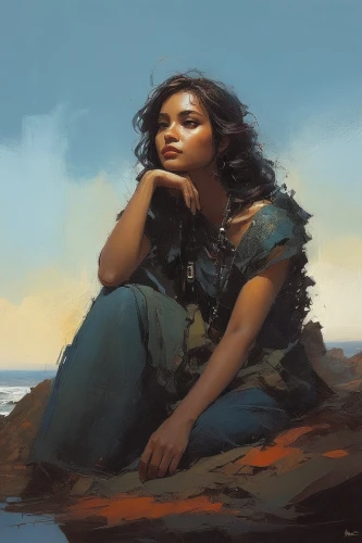 azilah,fantasy portrait,aivazovsky,digital painting,kateri,sedensky,zarina,struzan,moana,fisherwoman,jaya,heatherley,girl on the river,frazetta,binti,woman sitting,moody portrait,monifa,toccara,esmeralda,Conceptual Art,Sci-Fi,Sci-Fi 01