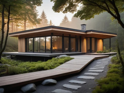 forest house,house in the forest,timber house,mid century house,wooden house,bohlin,modern house,summer house,snohetta,prefab,house in the mountains,cubic house,3d rendering,wooden decking,wooden roof,roof landscape,house in mountains,dreamhouse,teahouse,sketchup,Illustration,Vector,Vector 11