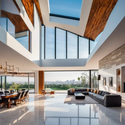 luxury home interior,interior modern design,modern living room,contemporary decor,modern decor,glass wall,modern house,glass roof,skylights,modern architecture,beautiful home,penthouses,interior design,home interior,contemporary,great room,family room,concrete ceiling,mid century modern,smart house,Conceptual Art,Oil color,Oil Color 24