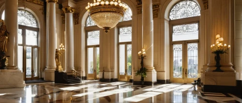 ballroom,foyer,crown palace,columns,royal interior,entrance hall,ornate room,pillars,marble palace,ballrooms,enfilade,europe palace,chandeliers,lobby,candelabras,apthorp,neoclassical,hallway,colonnades,palatial,Illustration,Retro,Retro 21