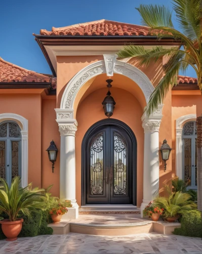 florida home,luxury home,luxury property,front door,entryway,beautiful home,luxury real estate,gold stucco frame,mansions,palmilla,entryways,mizner,plantation shutters,large home,crib,mansion,homeadvisor,gated,exterior decoration,front porch,Illustration,Realistic Fantasy,Realistic Fantasy 20