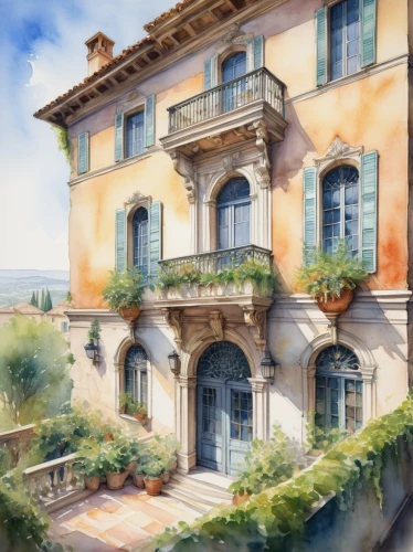 camondo,sapienza,italian painter,cortona,tuscan,portofino,villa cortine palace,asolo,grasse,casabella,frescobaldi,apolloni,milanesi,ouranoupoli,toscana,venanzio,toscane,villa balbiano,zagaria,watercolor cafe,Art,Classical Oil Painting,Classical Oil Painting 21